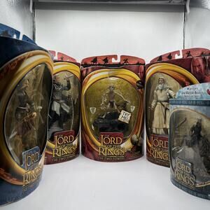 Lord Of The Rings Toy Biz Smeagol Gollum Lot Of 5 Figures TROTK LOTR AS IS